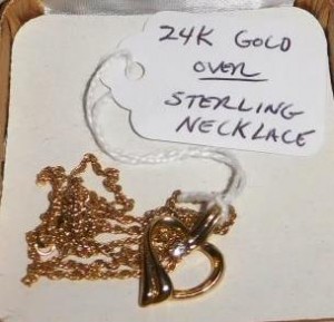 24 K Gold over Sterling Necklace  