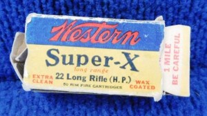 Western Super-X 22 Long Rifle H.P. Wax Coated Cartridges